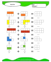 Kesirler Çalışma Sayfaları